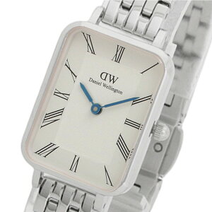 _jGEFg DANIEL WELLINGTON Quadro Roman Numerals 5-Link DW00100691 rv fB[X zCg NI[c Vo[