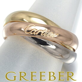 Cartier カルティエ トリニティ リング スリーカラー クラシック 49号 K18YG/WG/PG Ring 指輪 【中古】BLJ