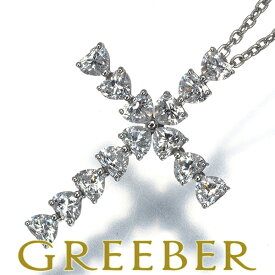 HARRY WINSTON ハリーウィンストン ネックレス ダイヤ ダイヤモンド シンボルズ ハートシェイプ クロス Pt950 保証書 Necklace【中古】BLJ