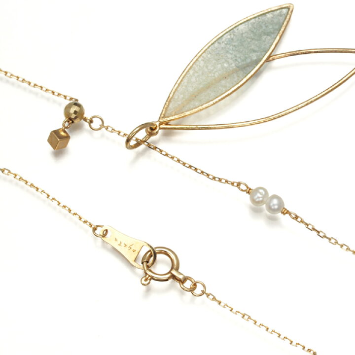 楽天市場】アガット ネックレス パール 真珠 2.8-3.2mm ロング K10PG  