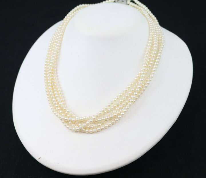 楽天市場】TASAKI タサキ ネックレス ベビーパール 真珠 3.5-4.0mm 5連  