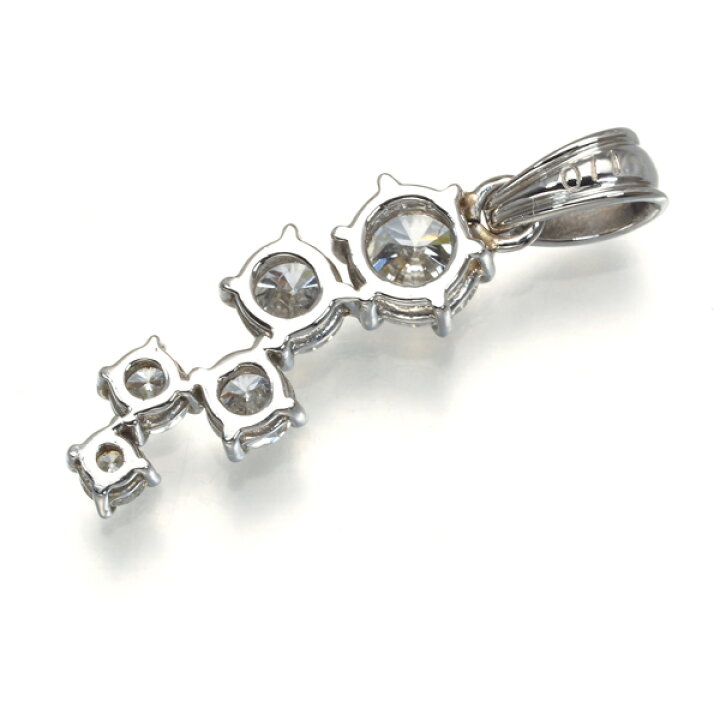 楽天市場】ダイヤ ダイヤモンド 0.71ct 5P ペンダント トップ Pt900 