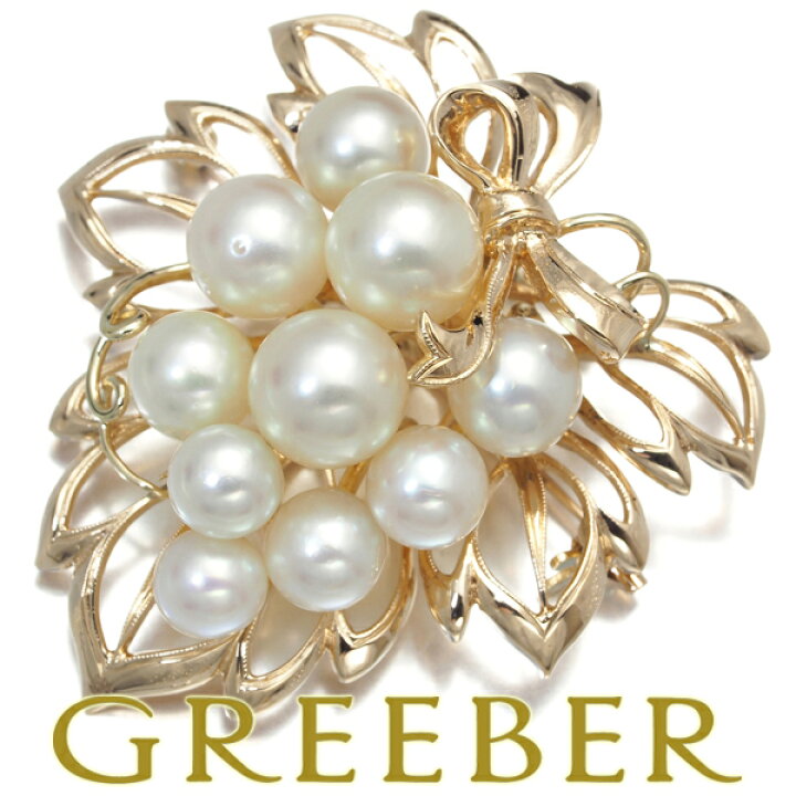 楽天市場】ミキモト ブローチ兼ペンダント トップ パール 真珠 5.5-7.5  