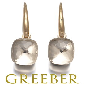 ★ポイント5倍対象商品★ Pomellato ポメラート ピアス ホワイトトパーズ ヌード プチ K18PG/WG 保証書 Pierce【中古】BLJ