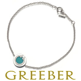 Tiffany&Co. ティファニー ブレスレット ターコイズ トルコ石 ダイヤ ダイヤモンド T TWO サークル K18WG Bracelet【中古】BLJ