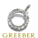 ダイヤ ダイヤモンド 1.00ct サークル 2種カット ペンダント トップ Pt900 Pendant【中古】GENJ