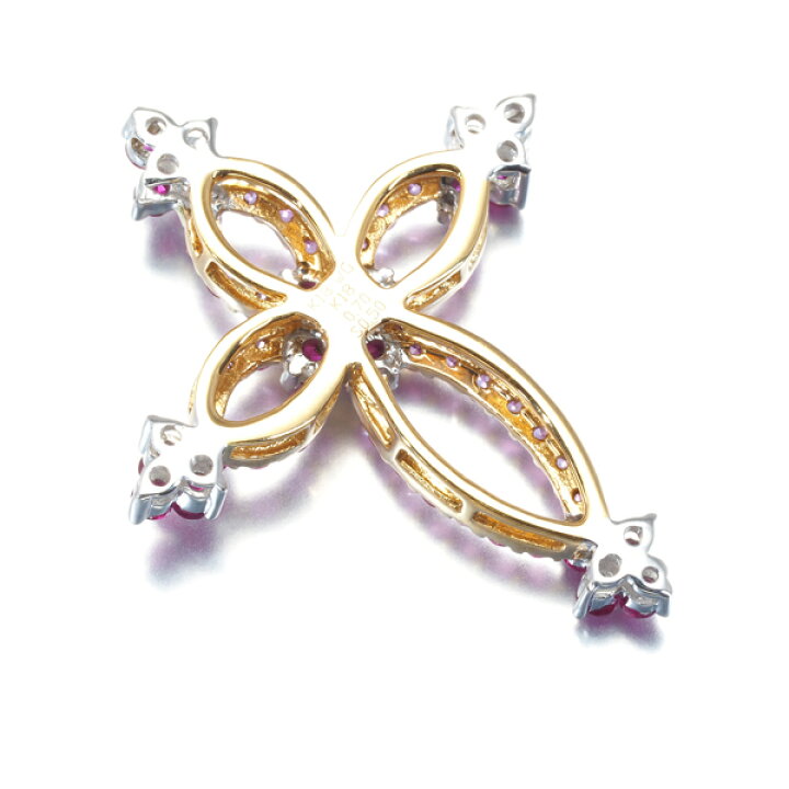 楽天市場】QVC ペンダント トップ ルビー 0.70ct ピンクサファイア 