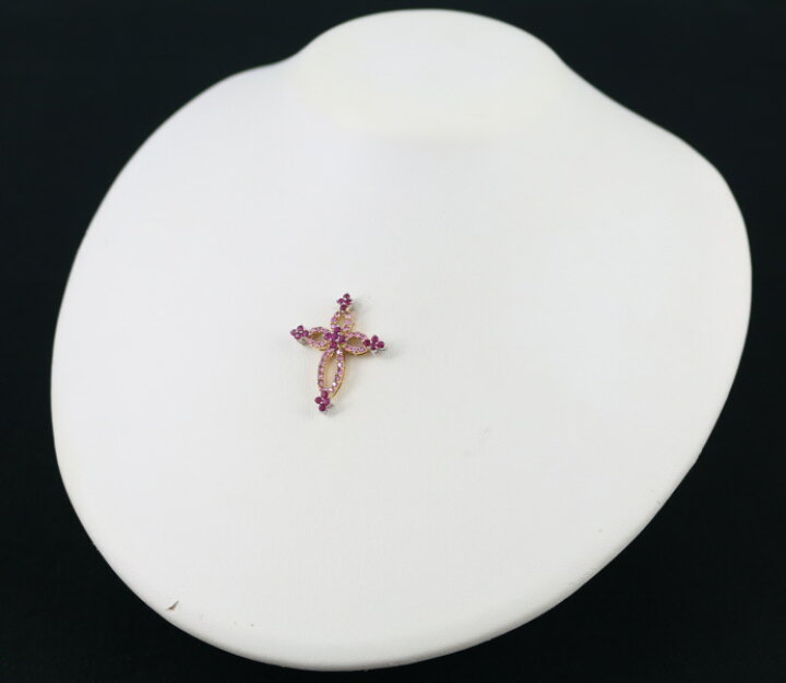 楽天市場】QVC ペンダント トップ ルビー 0.70ct ピンクサファイア 