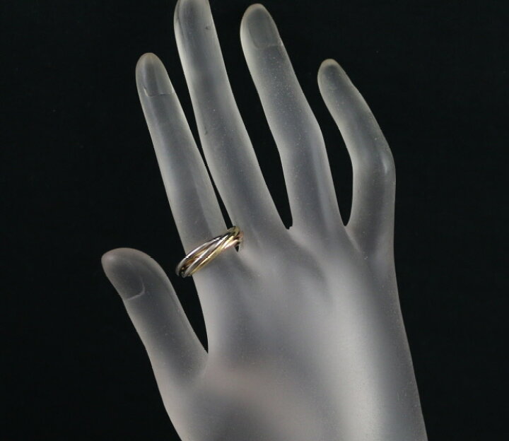 楽天市場】Cartier カルティエ トリニティリング スリーカラー XS 5連  