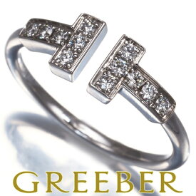 ★ ポイント5倍対象商品 ★【要獲得！先着最大3万円クーポン！】Tiffany&Co. ティファニー リング ダイヤ ダイヤモンド Tワイヤー 9号 K18WG Ring 指輪 【中古】BLJ