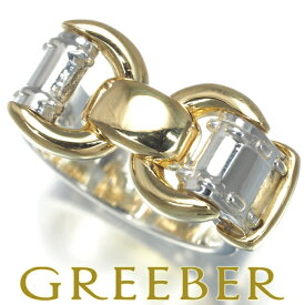 HERMES エルメス リング モンテヴィデオ ヴィンテージ ベルト 49号 K18YG/シルバー 925 Ring 指輪 【中古】BLJ