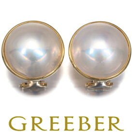 TASAKI タサキ イヤリング マベパール 真珠 14.0mm K18YG Earrings【中古】BLJ
