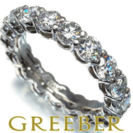 【要獲得！先着順最大3万円クーポン！】Tiffany&Co. ティファニー リング ダイヤ ダイヤモンド フォーエバーバンド エンブレイス フルエタニティ 3.7mm 9号 Pt950 Ring 指輪 【中古】BLJ