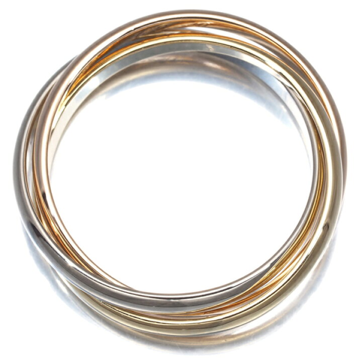 楽天市場】Cartier カルティエ トリニティリング スリーカラー XS 49号  