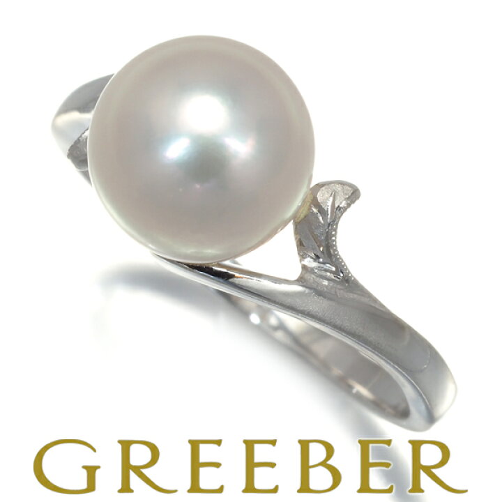 楽天市場】MIKIMOTO ミキモト リング パール 真珠 8.0mm 10号 K14WG  