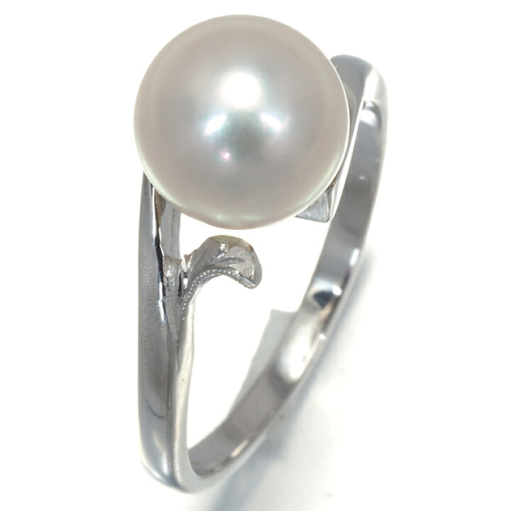 楽天市場】MIKIMOTO ミキモト リング パール 真珠 8.0mm 10号 K14WG  
