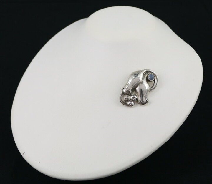 楽天市場】Georg Jensen ジョージジェンセン ブローチ ムーンストーン 