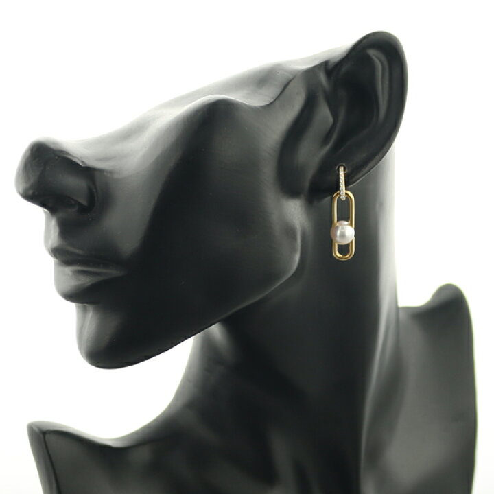 楽天市場】TASAKI タサキ ピアス パール 真珠 7.8mm ダイヤ  