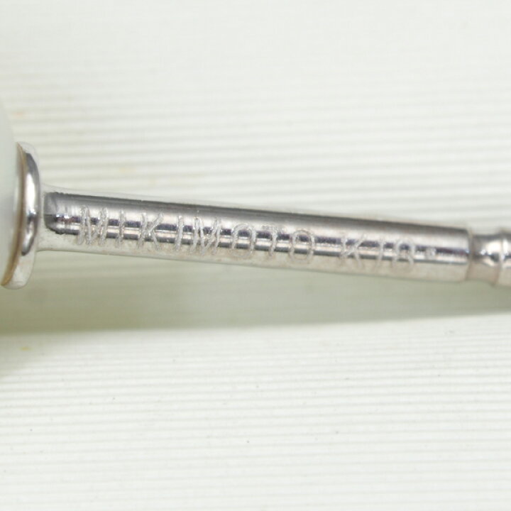 楽天市場】ミキモト ピアス パール 真珠 5.2mm 一粒 K18WG 【中古】BLJ  