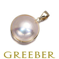 ★ポイント5倍対象商品★ TASAKI タサキ ペンダント トップ マベパール 真珠 14.5mm K18YG Pendant【中古…