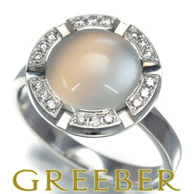 13日10:00スタート！★ポイント5倍対象商品★ CHAUMET ショーメ リング ムーンストーン ダイヤ ダイヤモンド クラスワン クルーズ 49号 K18WG Ring 指輪 【中古】BLJ