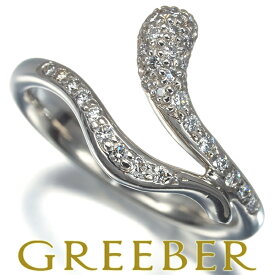 ★ポイント5倍対象商品★ Tiffany&Co. ティファニー リング ダイヤ ダイヤモンド スネーク フリーフォームティアドロップ 11号 Pt950 Ring 指輪 【中古】BLJ