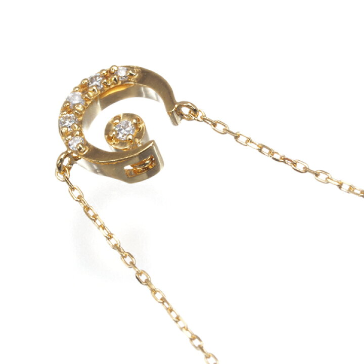 楽天市場】ヴァンドーム ネックレス ダイヤ ダイヤモンド ムーン K18YG  