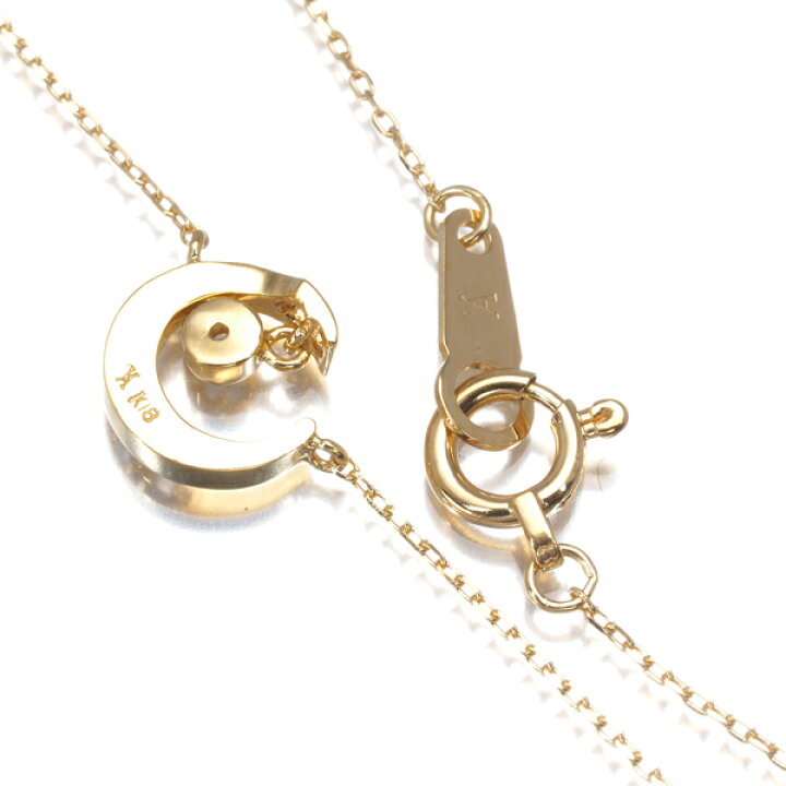 楽天市場】ヴァンドーム ネックレス ダイヤ ダイヤモンド ムーン K18YG  