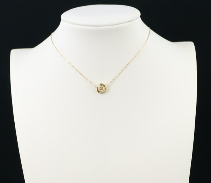 楽天市場】ヴァンドーム ネックレス ダイヤ ダイヤモンド ムーン K18YG  