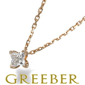 Louis Vuitton ルイヴィトン ネックレス ダイヤ ダイヤモンド 0.3ct程 LV モノグラムスターカット K18PG 箱 Necklace【中古】BLJ