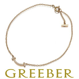 Tiffany&Co. ティファニー ブレスレット ダイヤ ダイヤモンド Tスマイル ミニ K18PG Bracelet【中古】BLJ