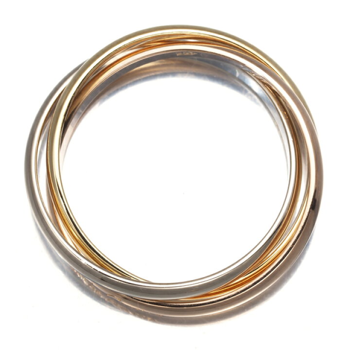 楽天市場】Cartier カルティエ トリニティリング スリーカラー XS 50号  