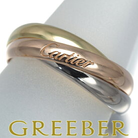 Cartier カルティエ トリニティ リング スリーカラー SM 48号 K18YG/WG/PG 保証書 Ring 指輪 【中古】BLJ
