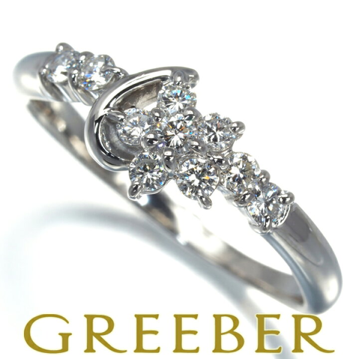 楽天市場】ダイヤ ダイヤモンド 0.33ct フラワー リング Pt900 Diamond  