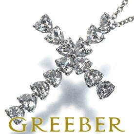 HARRY WINSTON ハリーウィンストン ネックレス ダイヤ ダイヤモンド シンボルズ ハートシェイプ クロス Pt950 Necklace【中古】BLJ