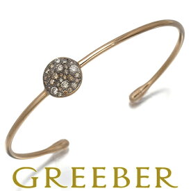 ★ポイント5倍対象商品★ Pomellato ポメラート ブレスレット ダイヤ ダイヤモンド サッビア カフ バングル K18PG/ブラックコーティング 箱 Bracelet【中古】BLJ