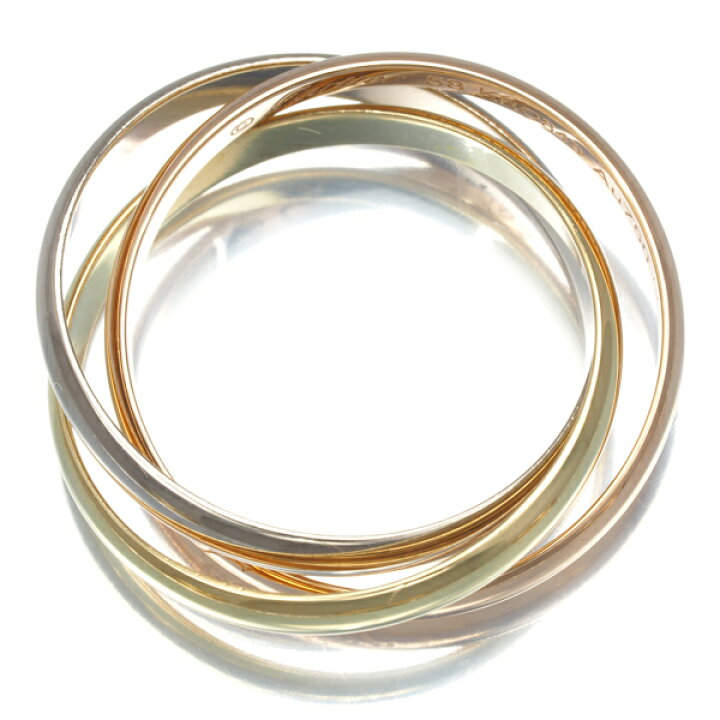 楽天市場】Cartier カルティエ トリニティリング スリーカラー SM 58号  