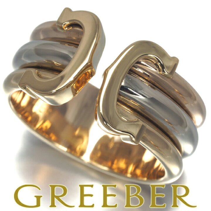 楽天市場】Cartier カルティエ リング 2C ドゥーブルC C2 スリーカラー  