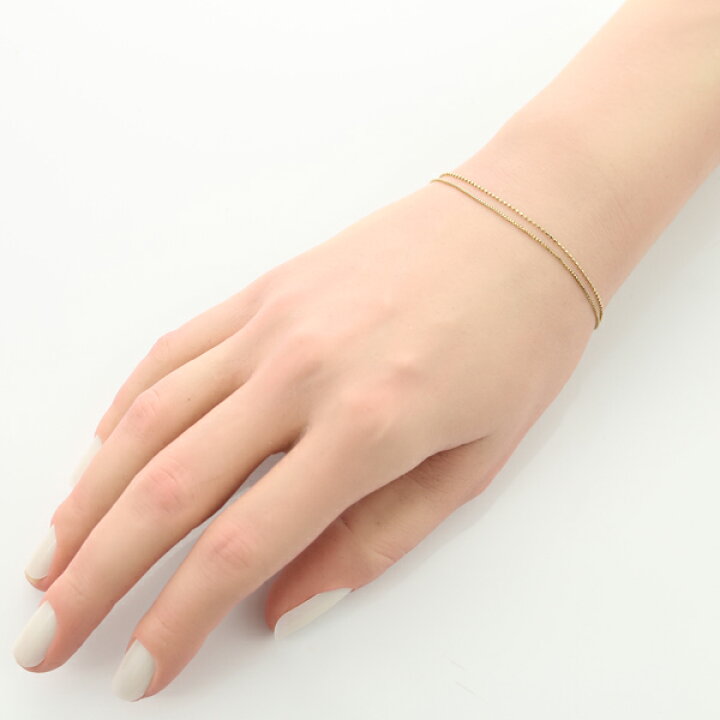 ete k18YG クレール トライアングルカット ブレスレット agete ete K10 