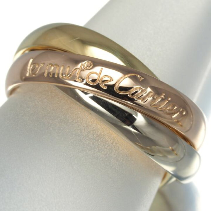 Cartier カルティエ トリニティリング スリーカラー XS 49号 K18YG/WG  