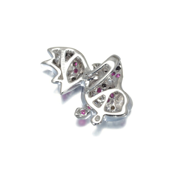 楽天市場】ブラック&クリア ダイヤ ダイヤモンド 0.23ct ルビー 0.12ct 