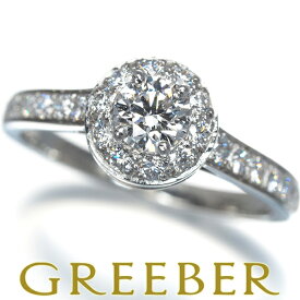 ★ポイント5倍対象商品★ Van Cleef & Arpels ヴァンクリーフ&アーペル リング ダイヤ ダイヤモンド 0.31ct D VVS2 EX イコーヌ 9号 Pt950 鑑定書 Ring 指輪 【中古】BLJ