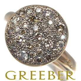 Pomellato ポメラート リング ダイヤ ダイヤモンド サッビア 9号 K18PG/WG/ブラックコーティング Ring 指輪 【中古】BLJ