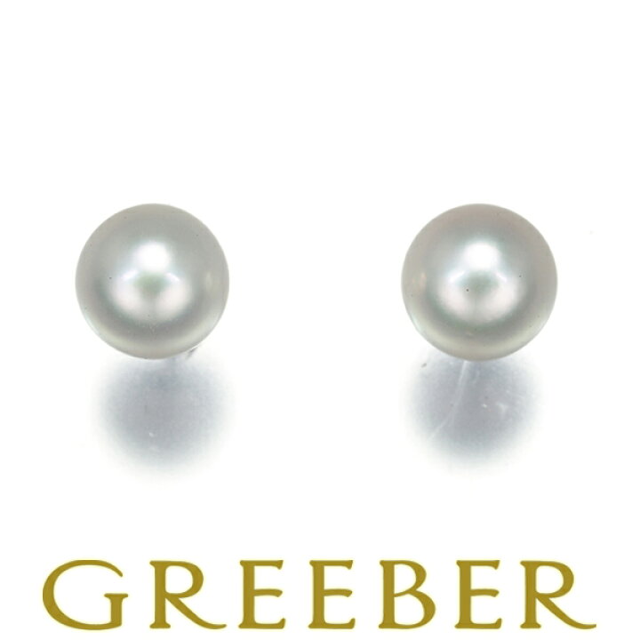 ミキモト ピアス パール 真珠 5.2mm K18WG #169389 ピアス PE-1800DI  
