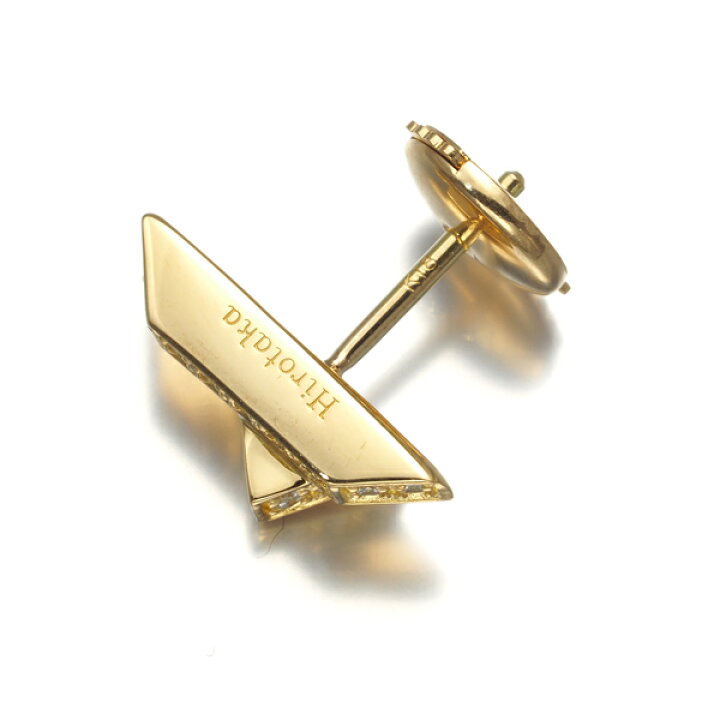 楽天市場】ヒロタカ ピアス ダイヤ ダイヤモンド 0.12ct 片耳 K18YG  