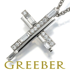 HARRY WINSTON ハリーウィンストン ネックレス ダイヤ ダイヤモンド トラフィッククロス Pt950 Necklace【中古】BLJ