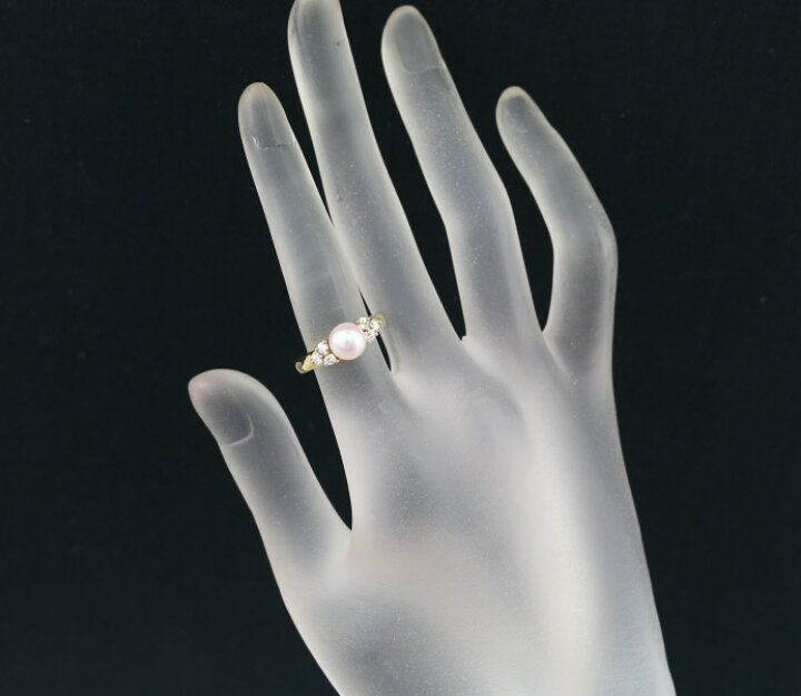 楽天市場】Tiffany&Co. ティファニー リング パール 真珠 6.8mm ダイヤ  