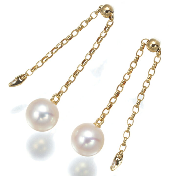 楽天市場】MIKIMOTO ミキモト ピアス パール 真珠 7.0mm ダイヤ  