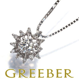 ★ポイント5倍対象商品★ DAMIANI ダミアーニ ネックレス ダイヤ ダイヤモンド スノーフレーク K18WG Necklace【中古】BLJ