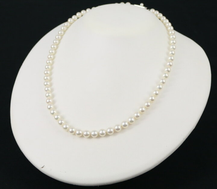 楽天市場】ミキモト ネックレス パール 真珠 6.0-6.5mm シルバー  